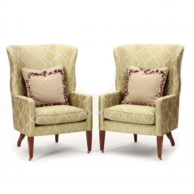 PAIR OF BAKER UPHOLSTERED EASY 2ef954