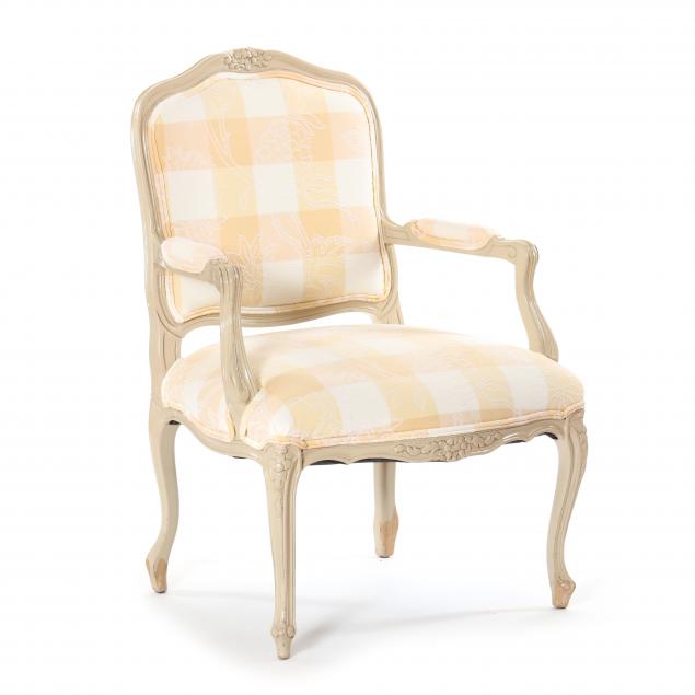 LOUIS XV STYLE PAINTED FAUTEUIL 2efa0c