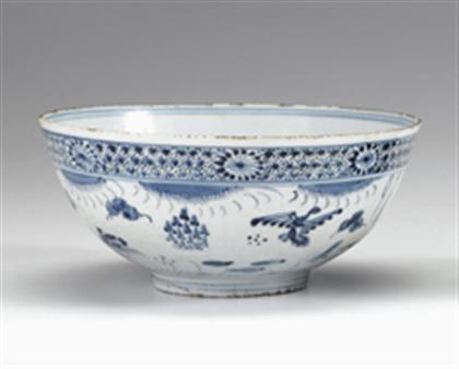 Chinese blue underglazed porcelain bowl