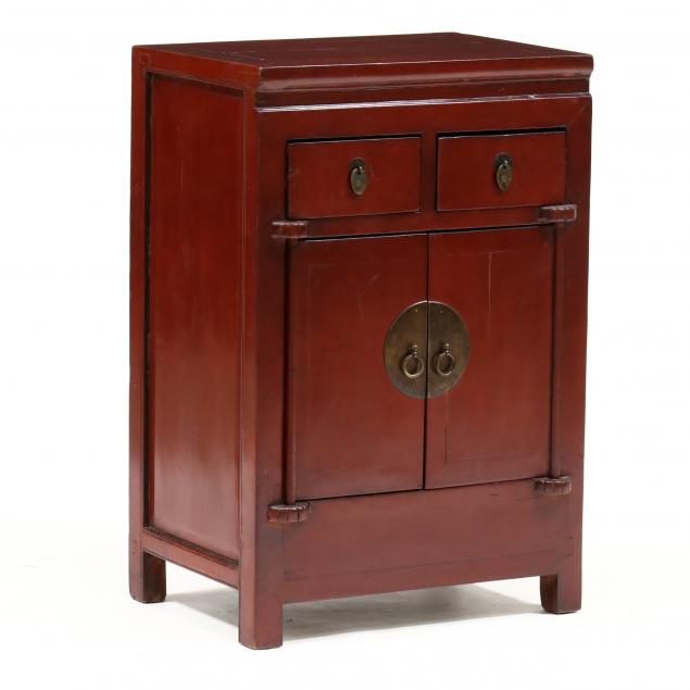 CHINESE LACQUERED DIMINUTIVE CABINET