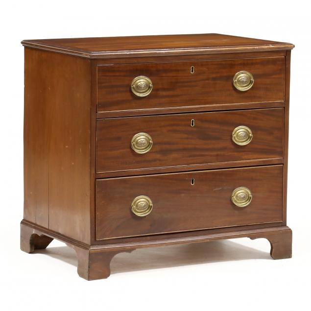 GEORGE III INLAID MAHOGANY DIMINUTIVE