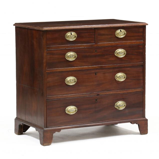 GEORGE III DIMINUTIVE MAHOGANY CHEST