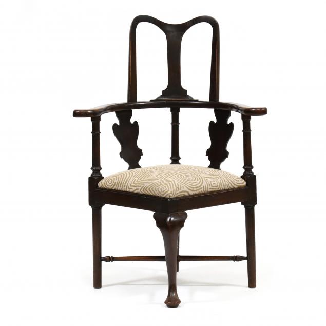 ENGLISH QUEEN ANNE STYLE MAHOGANY 2eface