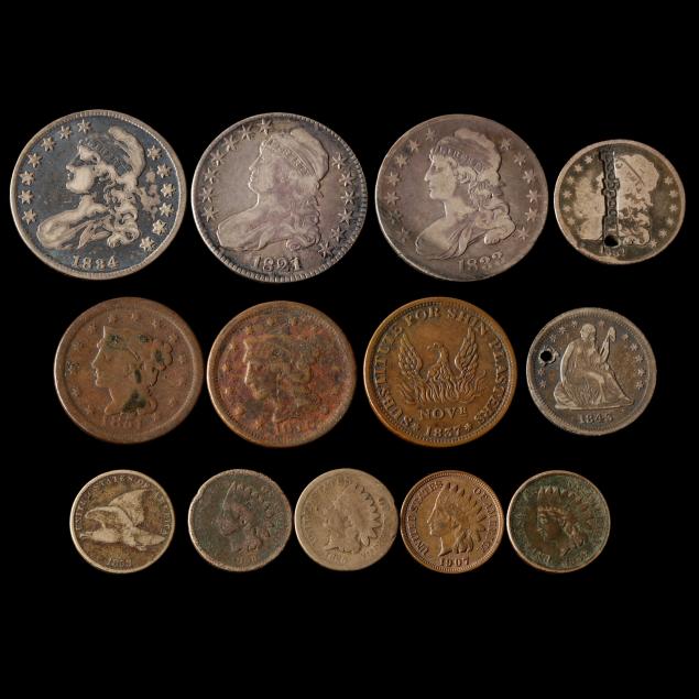 UNITED STATES COIN GROUPING 1821 1907  2efbe0