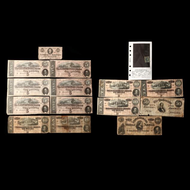 FOURTEEN CONFEDERATE NOTES AND 2efbef