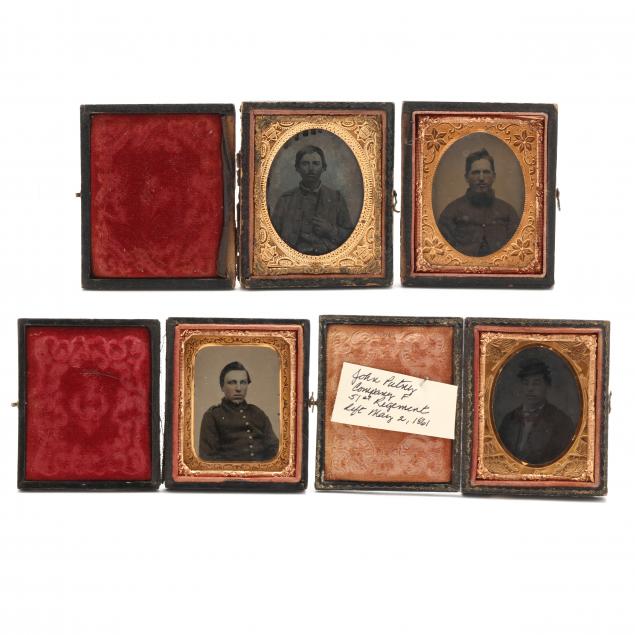 FOUR NINTH-PLATE IMAGES OF CIVIL