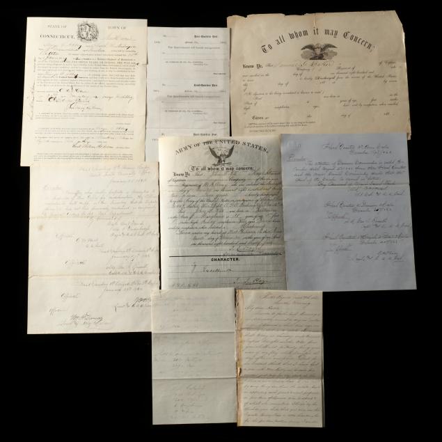 CIVIL WAR PERSONAL LETTER AND SEVEN