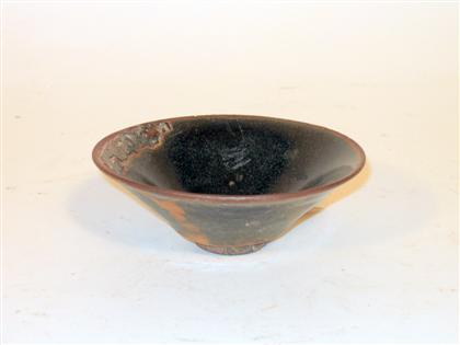 Chinese brown glazed conical bowl 4b2d6