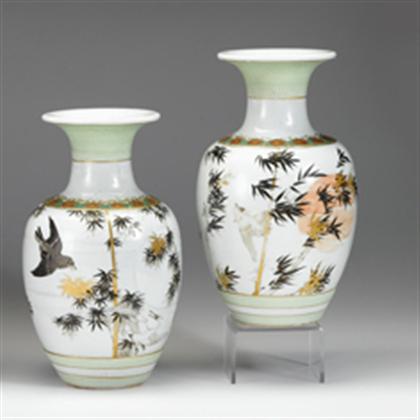 Large pair of Japanese studio porcelain 4b310