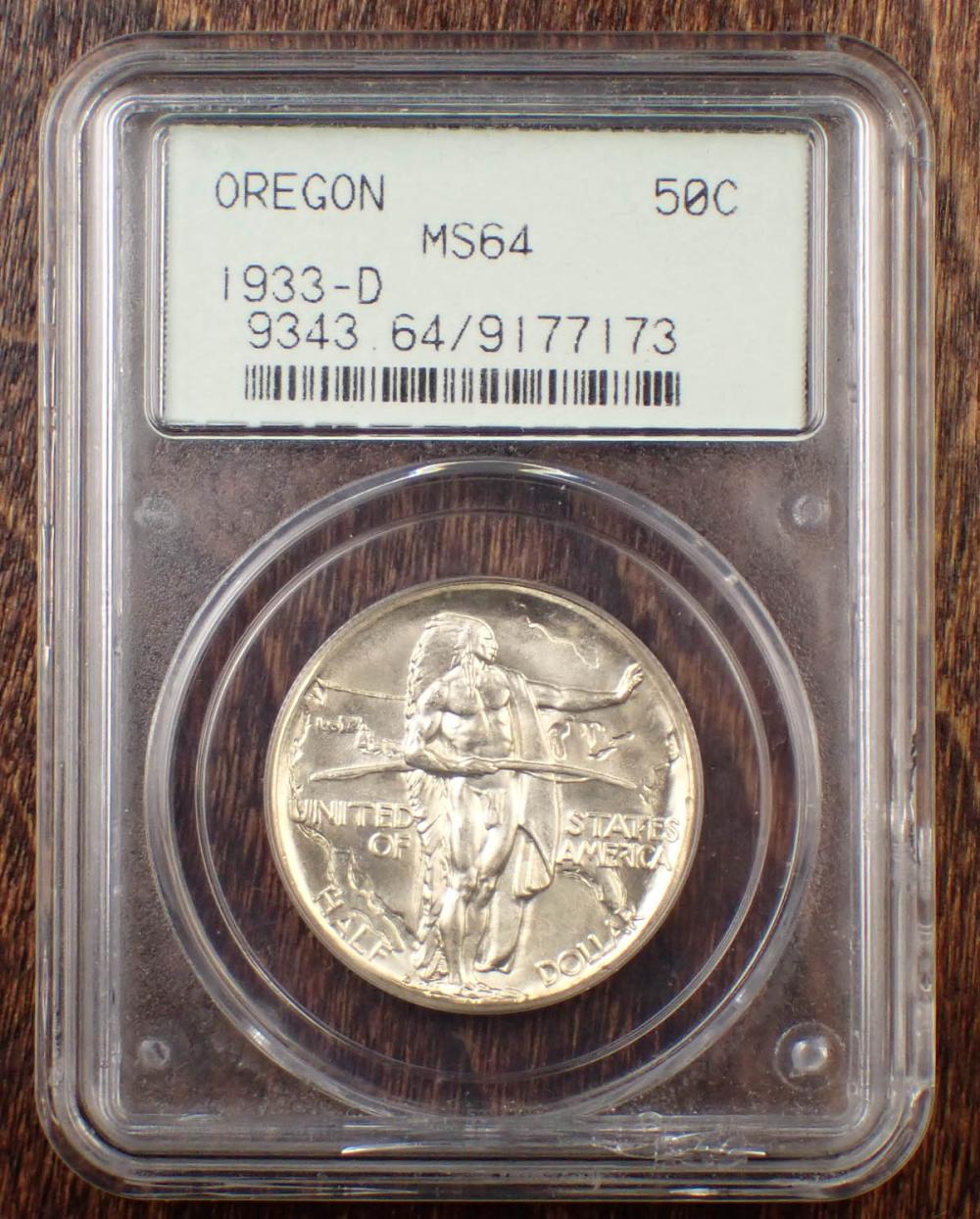 1933-D OREGON COMMEMORATIVE SILVER