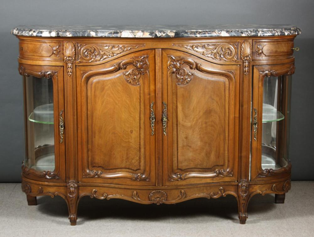 LOUIS XV STYLE MARBLE TOP BUFFETLOUIS 2ed99e