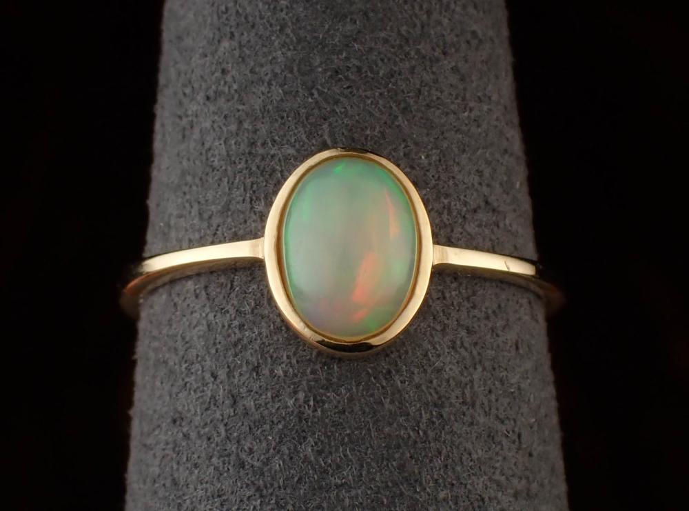 OPAL AND FOURTEEN KARAT YELLOW