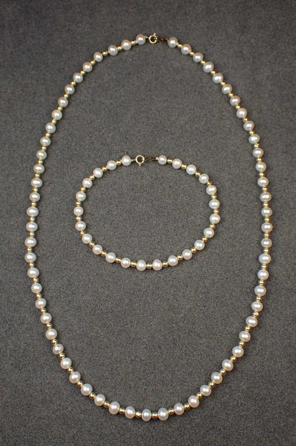 PEARL AND YELLOW GOLD NECKLACE 2eda9f