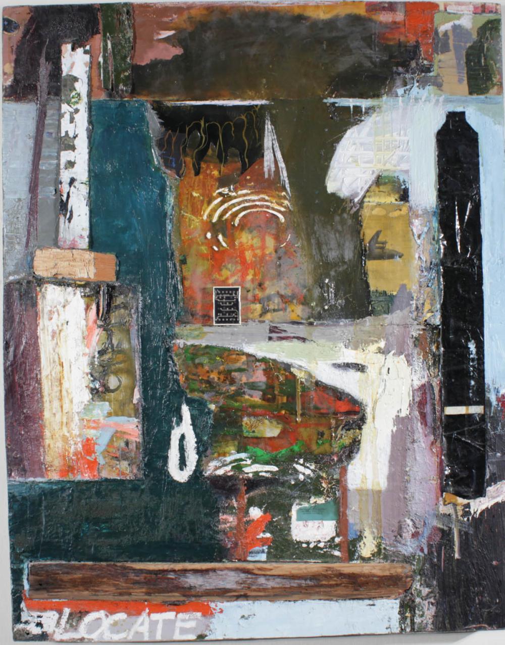 STUART CORNELL MIXED MEDIA ON WOOD