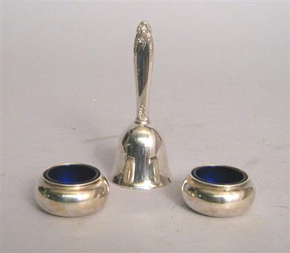 Sterling silver dinner bell    Marked