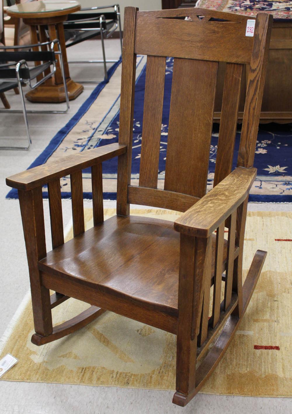 CRAFTSMAN OAK ARMCHAIR ROCKERCRAFTSMAN 2edba9