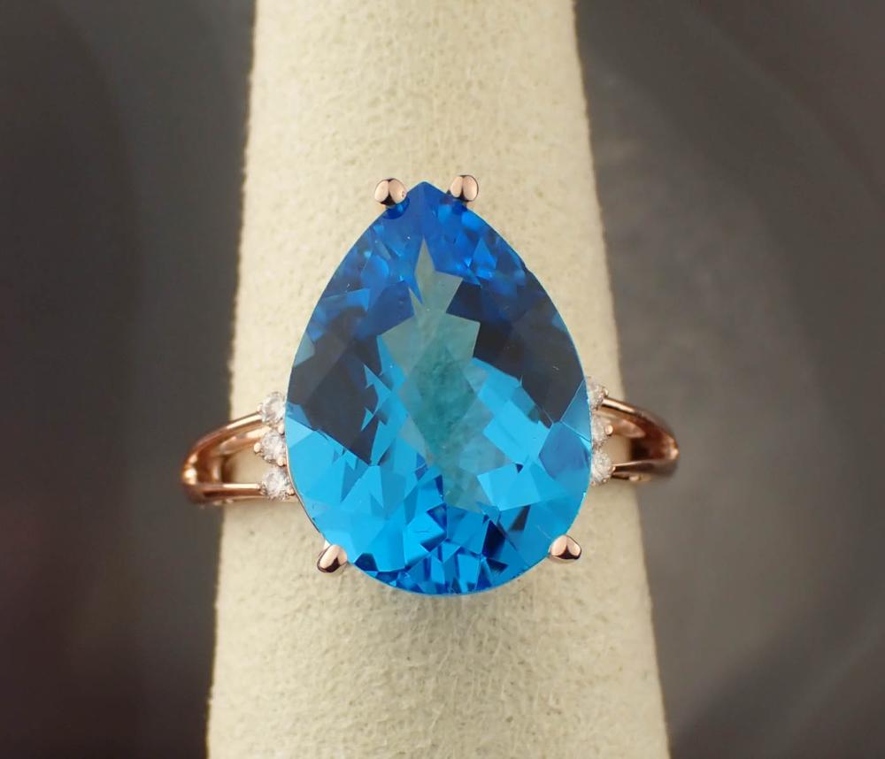 BLUE TOPAZ DIAMOND AND FOURTEEN 2edbdc