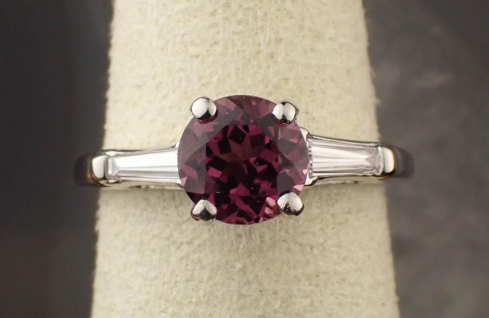 RHODOLITE GARNET DIAMOND AND PLATINUM 2edc50