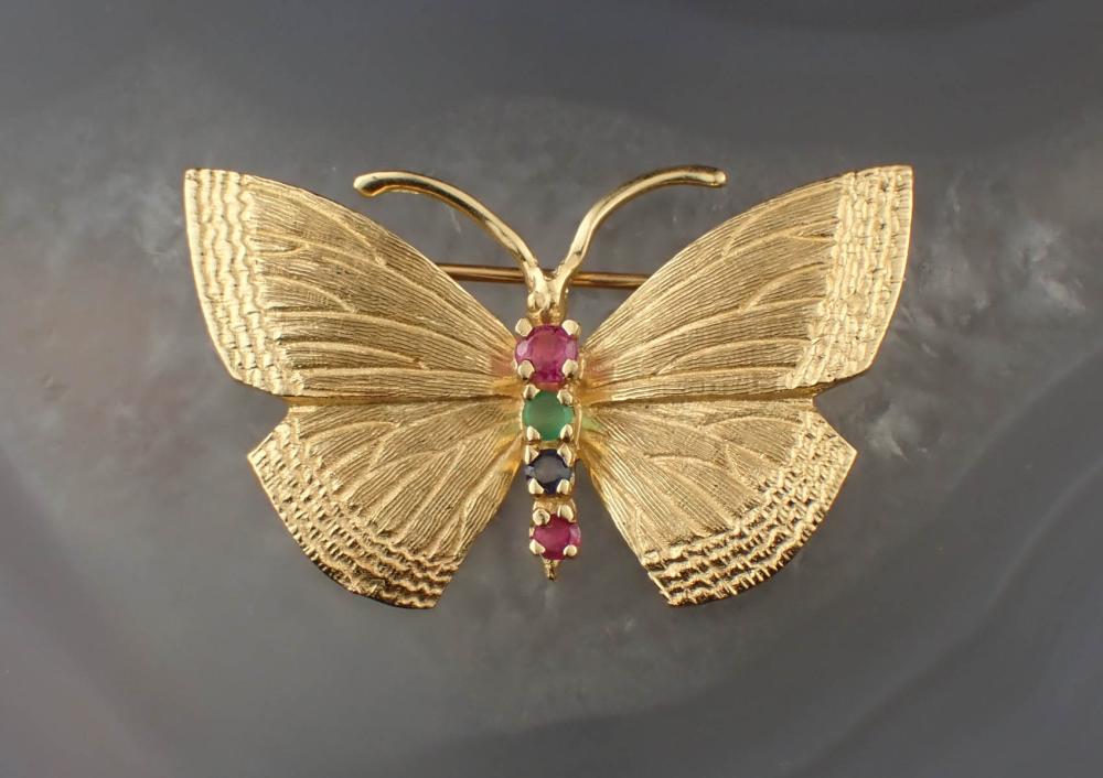 FOURTEEN KARAT YELLOW GOLD BUTTERFLY 2edc85