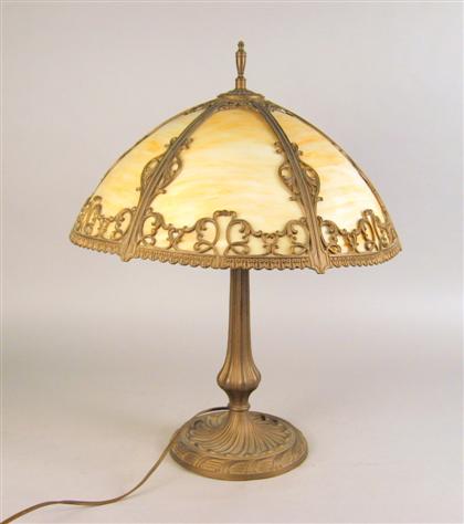 American art nouveau style lamp    With