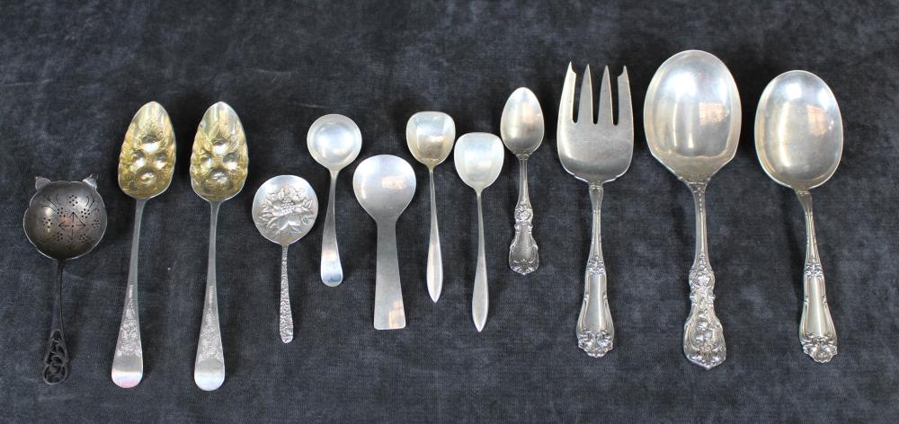 STERLING SILVER FLATWARE GROUPSTERLING