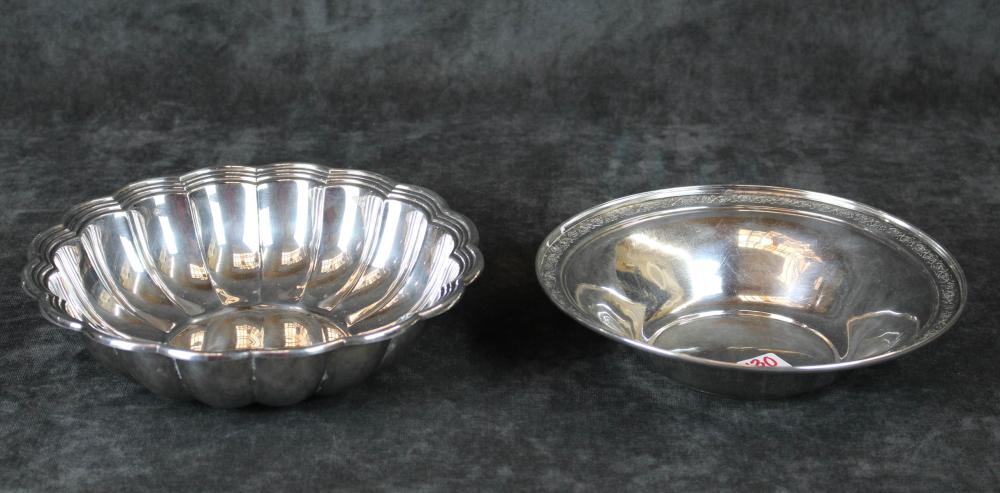 TWO AMERICAN STERLING SILVER BOWLSTWO 2edd54