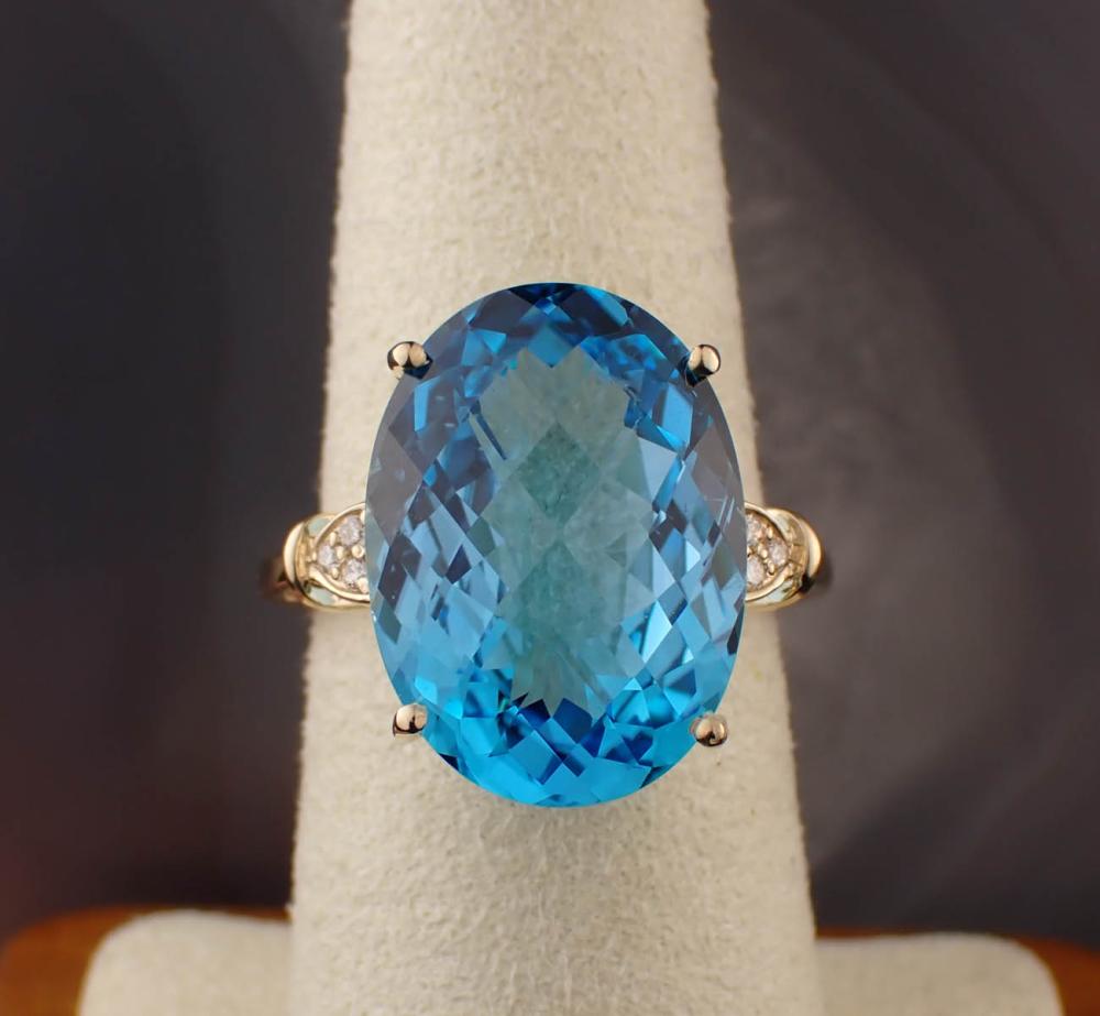 BLUE TOPAZ DIAMOND AND FOURTEEN 2edda4