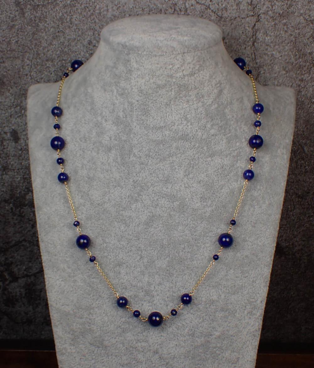 LAPIS LAZULI AND FOURTEEN KARAT