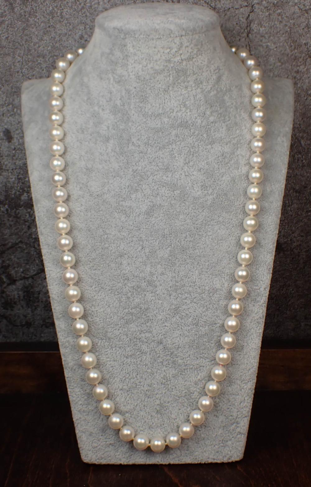 PEARL AND FOURTEEN KARAT GOLD NECKLACEPEARL 2ede07