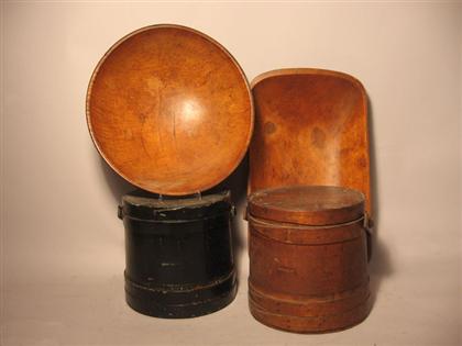 Two piece Wooden Bowls and Two 4afce