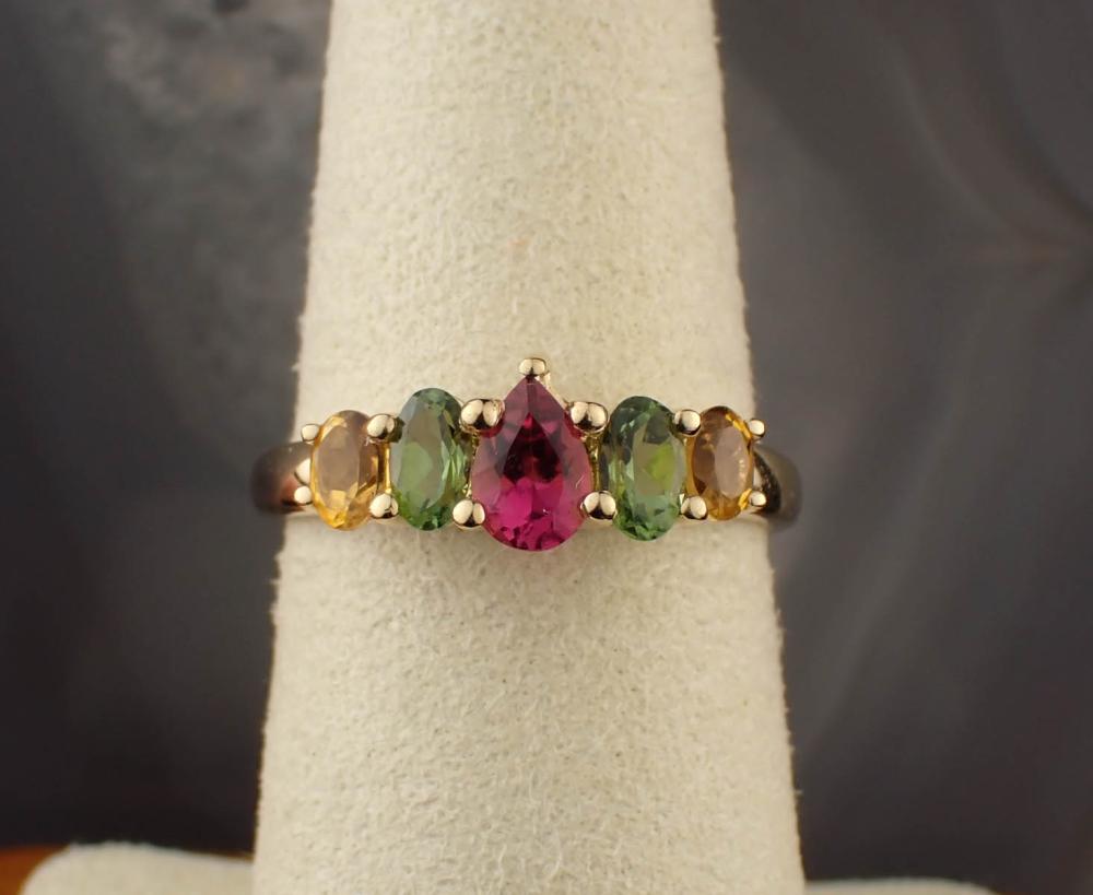 TOURMALINE AND FOURTEEN KARAT GOLD 2ede25