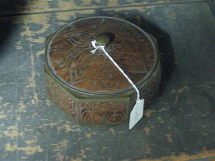 LIDDED OCTAGONAL BOX  20th century