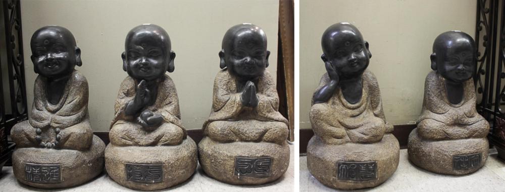 A SET OF FIVE CHINESE HARDSTONE 2ede8a