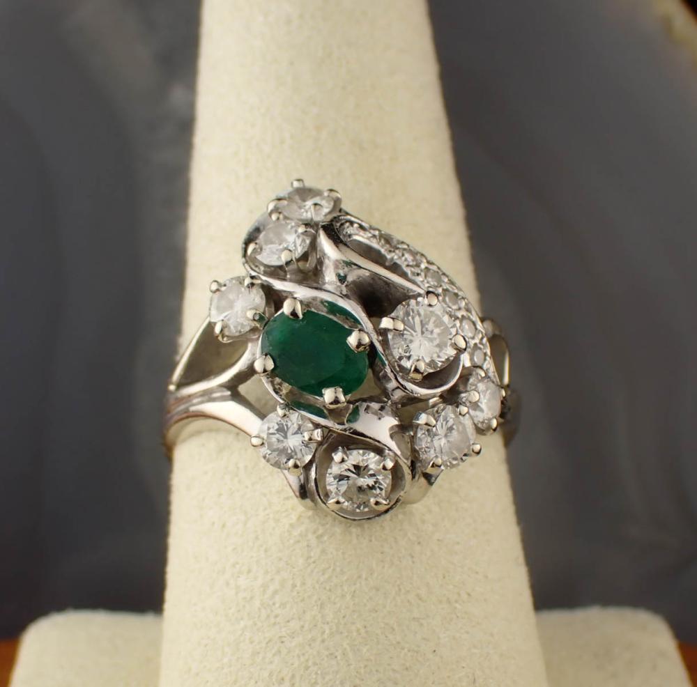 DIAMOND EMERALD AND FOURTEEN KARAT 2edeb6