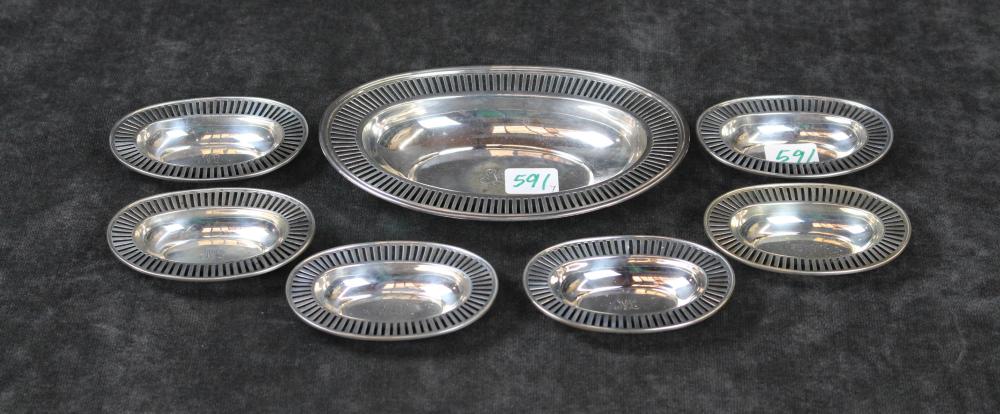 SEVEN PIECE TIFFANY STERLING SILVER 2edf3a