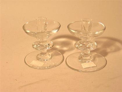 Pair of Val St. Lambert Crystal