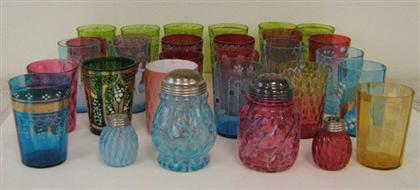 Group of bohemian and colored glass 4aff5