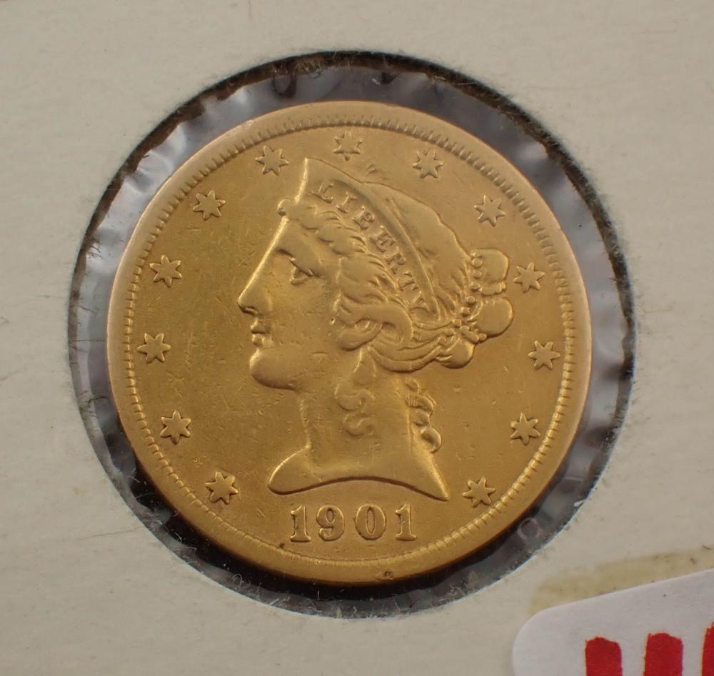 U.S. FIVE DOLLAR GOLD COINU.S.