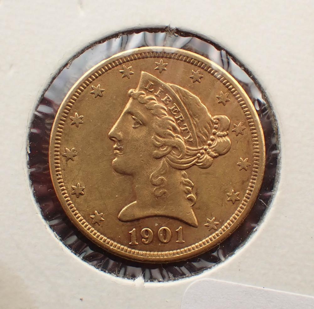 U.S. FIVE DOLLAR GOLD COINU.S.