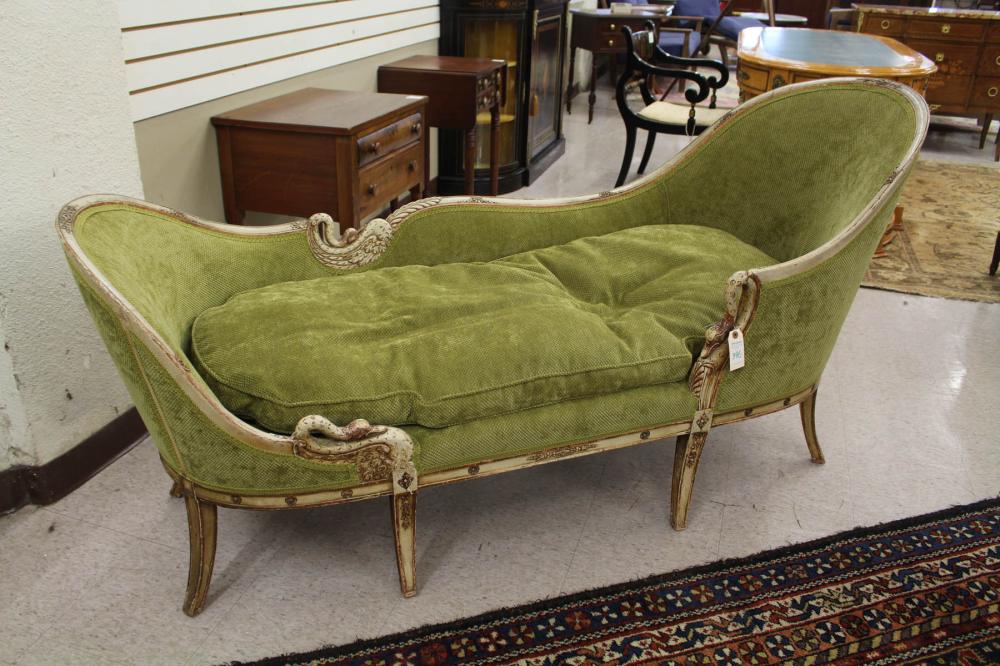 FRENCH EMPIRE STYLE CHAISE LOUNGEFRENCH