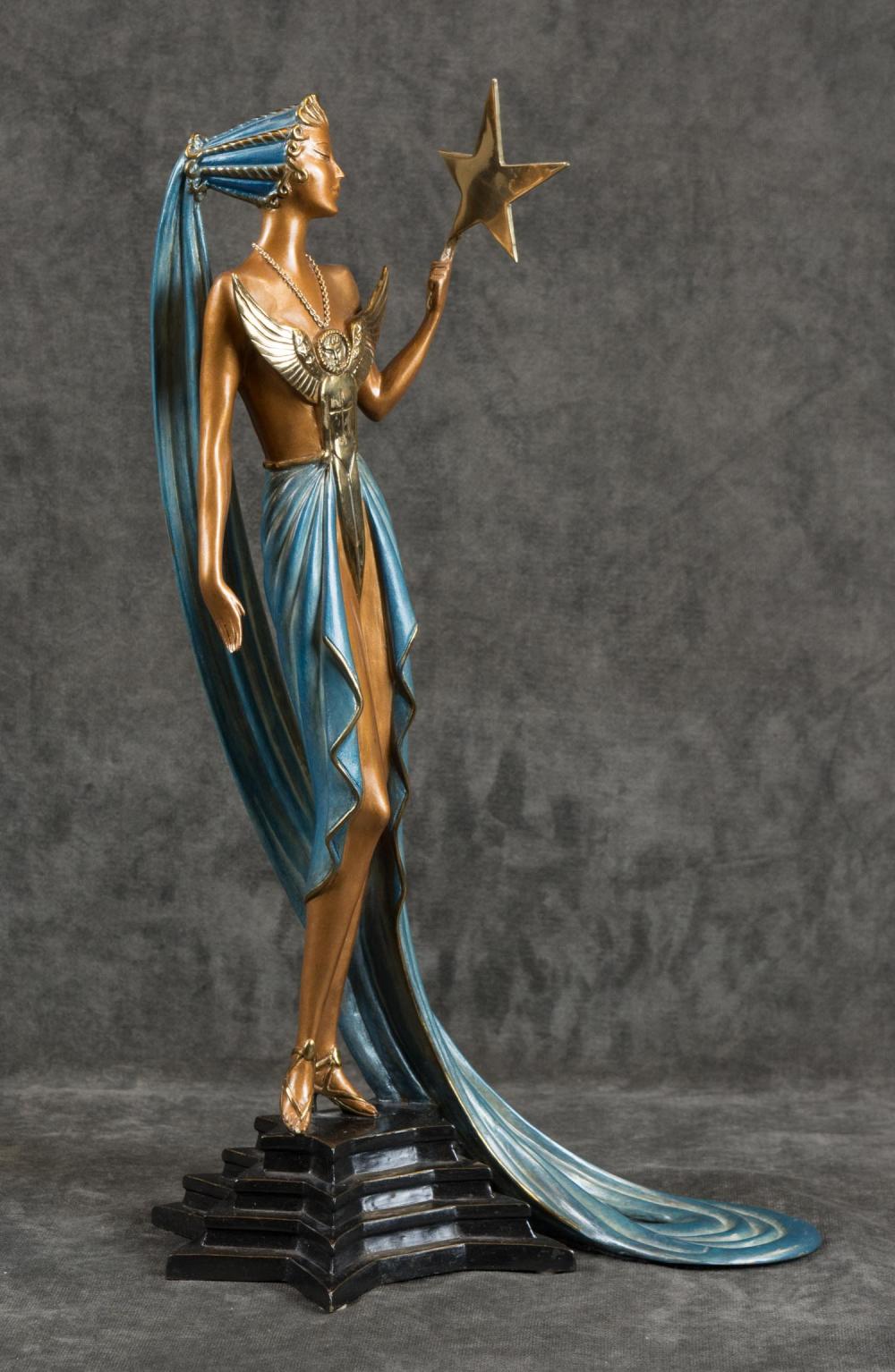 ERTE, ROMAIN DE TIRTOFF BRONZE SCULPTUREERTE,