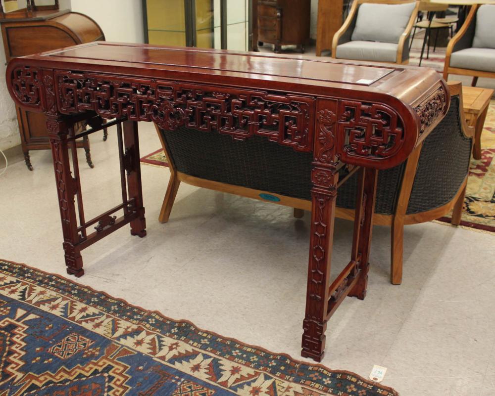 CHINESE CARVED ROSEWOOD ALTAR TABLECHINESE