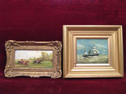 NAUTICAL SCENE 20th century THREE 4b02d