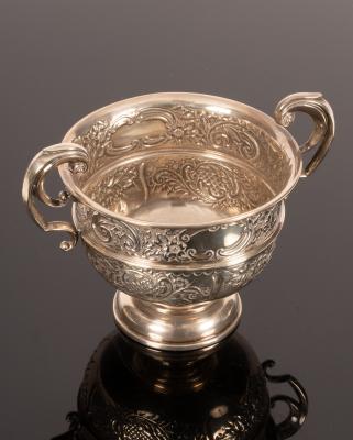 An Edwardian silver two-handled
