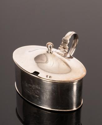 A George III silver mustard pot,