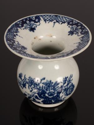 A Worcester blue and white spittoon,