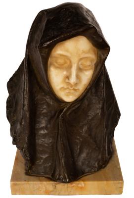 Prof A Neri Bust of the Virgin signed 2ee2af