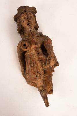 A 17th Century carved figure of
