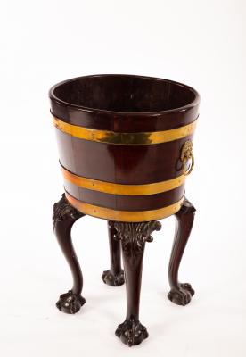 A George III mahogany and brass