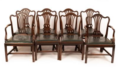 A set of eight George III mahogany 2ee3b8